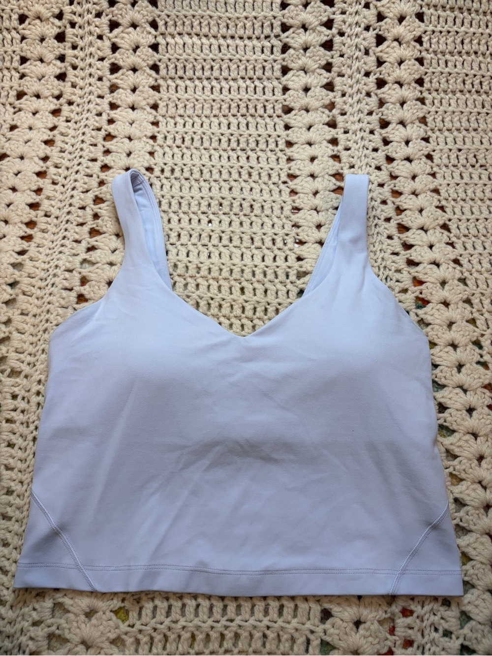 lululemon athletica Align V-Neck Crop Tank Top Lavander Size 6